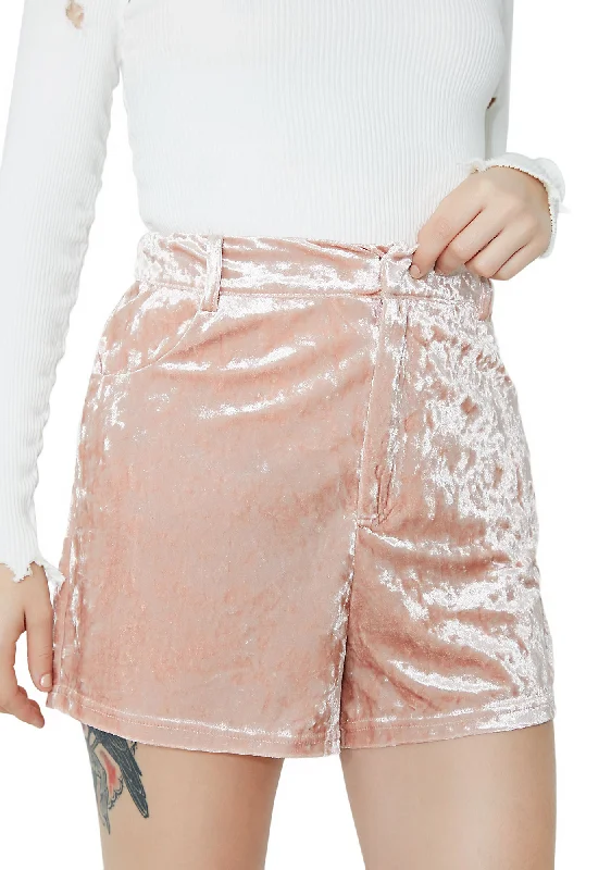 Smart N' Smarter Velvet Shorts