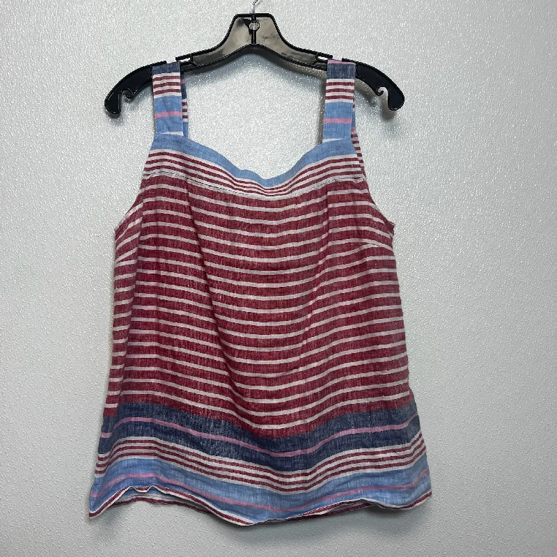 Top Sleeveless Basic By Talbots O In Striped, Size: L