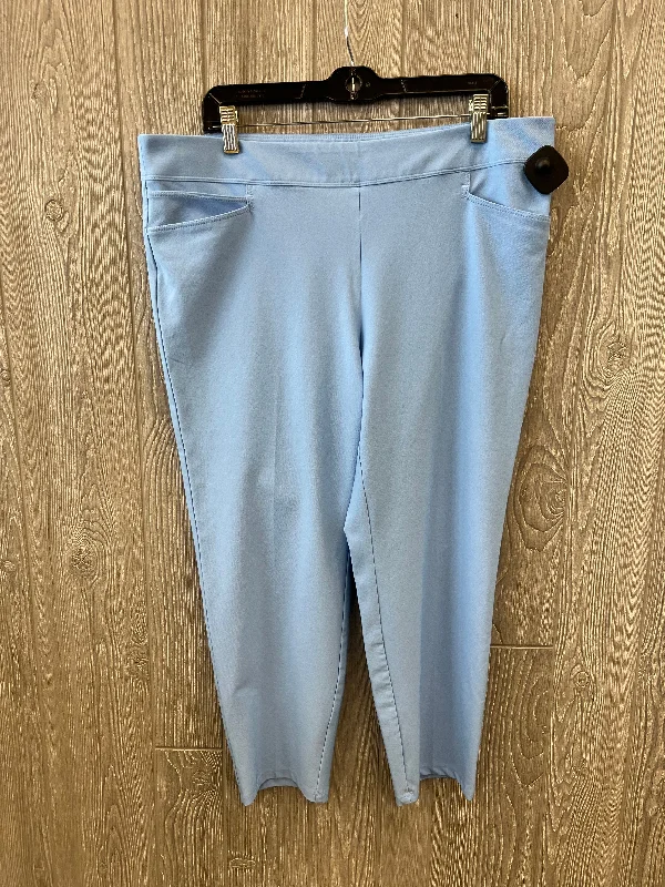 Athletic Capris By Adidas In Blue, Size: Xl