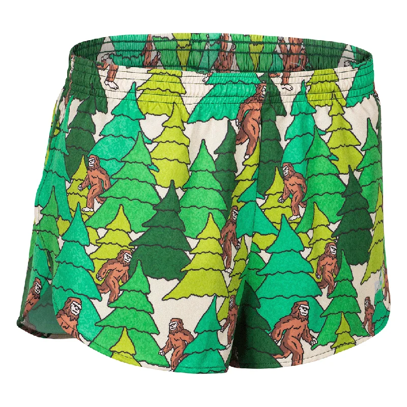 Women's Printed 1" Elite Split Shorts - Bigfoot