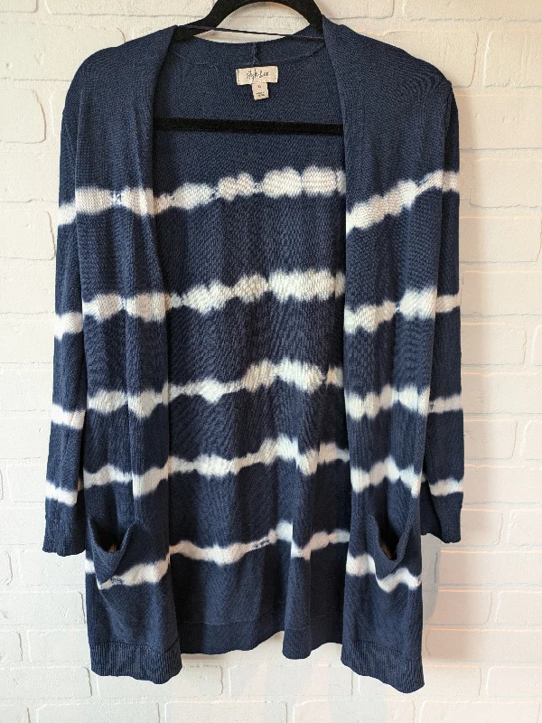 Blue & White Sweater Cardigan Style And Company, Size Xs