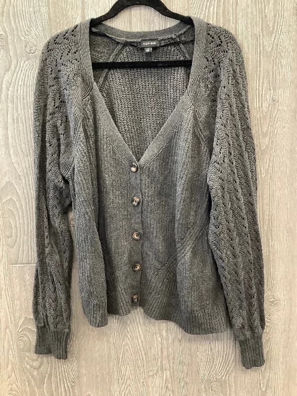 Grey Sweater Cardigan Torrid, Size 3x