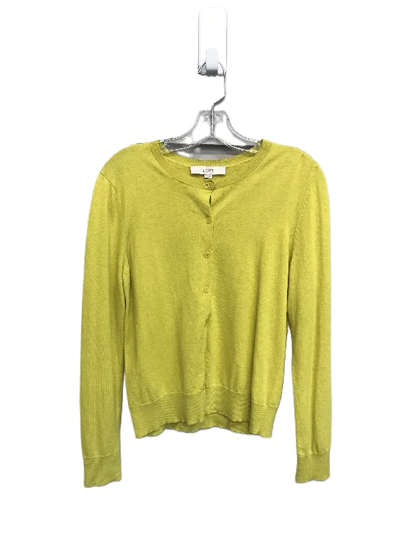 Gold Sweater Cardigan By Loft, Size: M