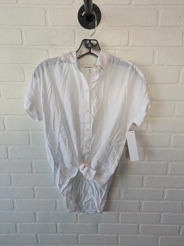 Top Short Sleeve By Beachlunchlounge In White, Size: Xs