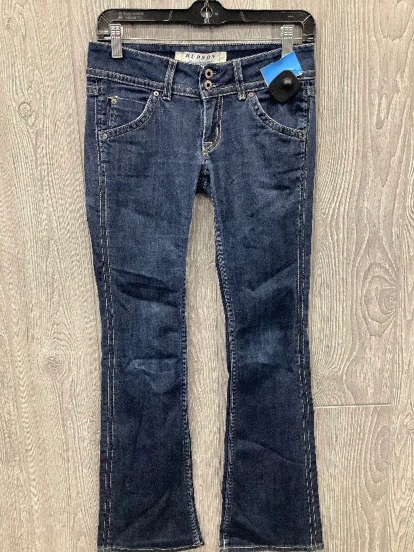 Jeans Boot Cut By Hudson In Blue Denim, Size: 2