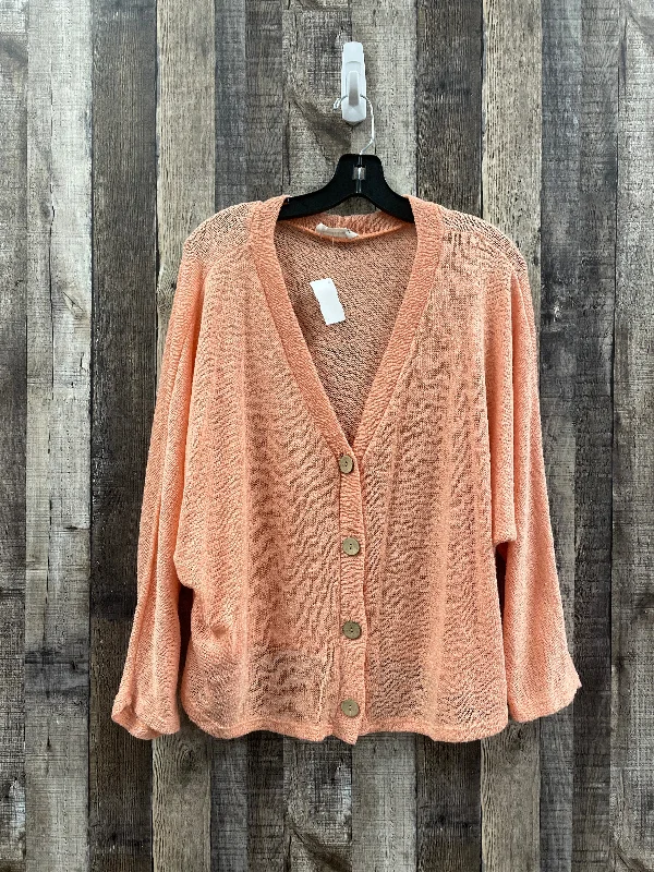 Peach Sweater Cardigan Peach Love Cream California, Size L