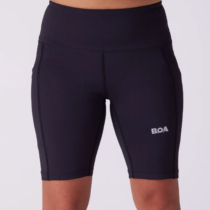 Women's Fly 8" High Rise Fit Short - Black