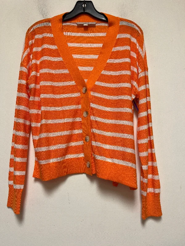 Striped Pattern Sweater Cardigan Loft, Size Xs