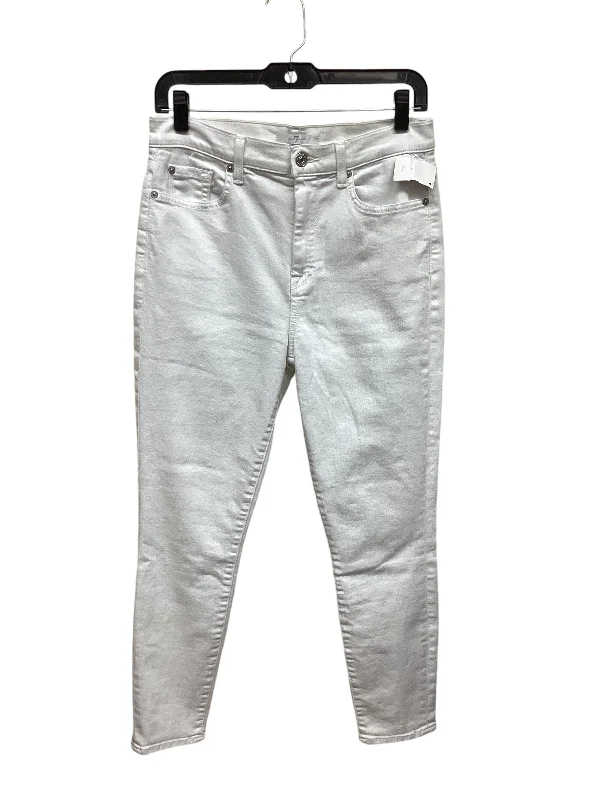 Jeans Skinny By 7 For All Mankind In White, Size: 8