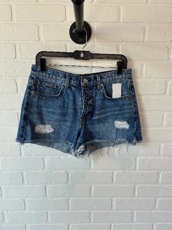 Shorts By 7 For All Mankind In Blue Denim, Size: 6