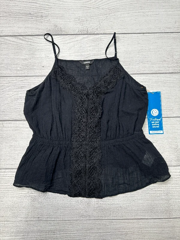 Top Sleeveless By Express In Black, Size: L