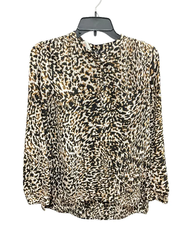 Top Long Sleeve By Ana In Animal Print, Size: S