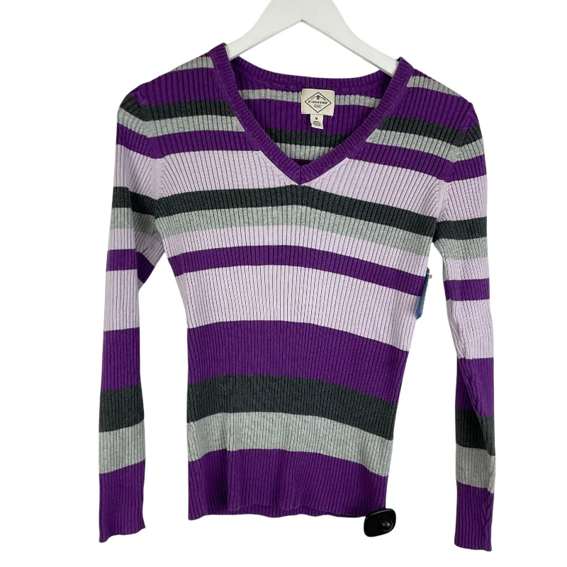 Top Long Sleeve By St Johns Bay In Purple, Size: M