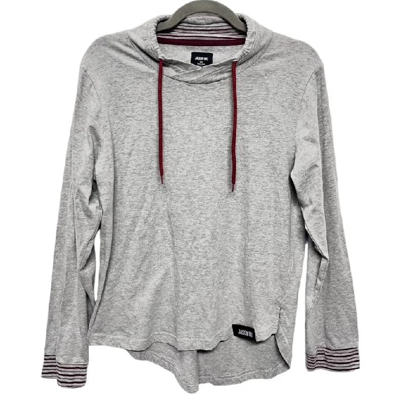 Top Long Sleeve Designer By Jason Wu In Grey, Size: M