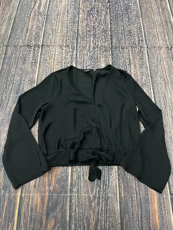 Top Long Sleeve By Express In Black, Size: M