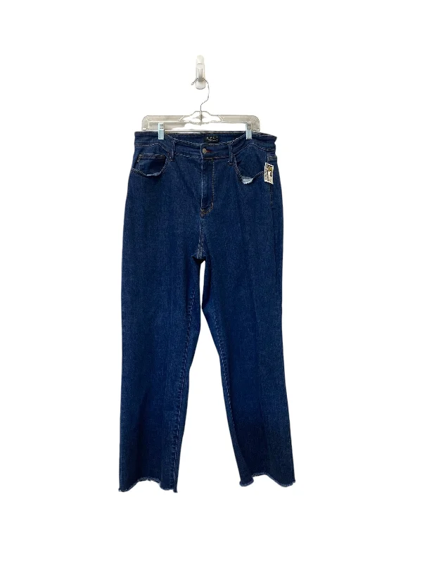 Jeans Straight By Judy Blue In Blue Denim, Size: 18