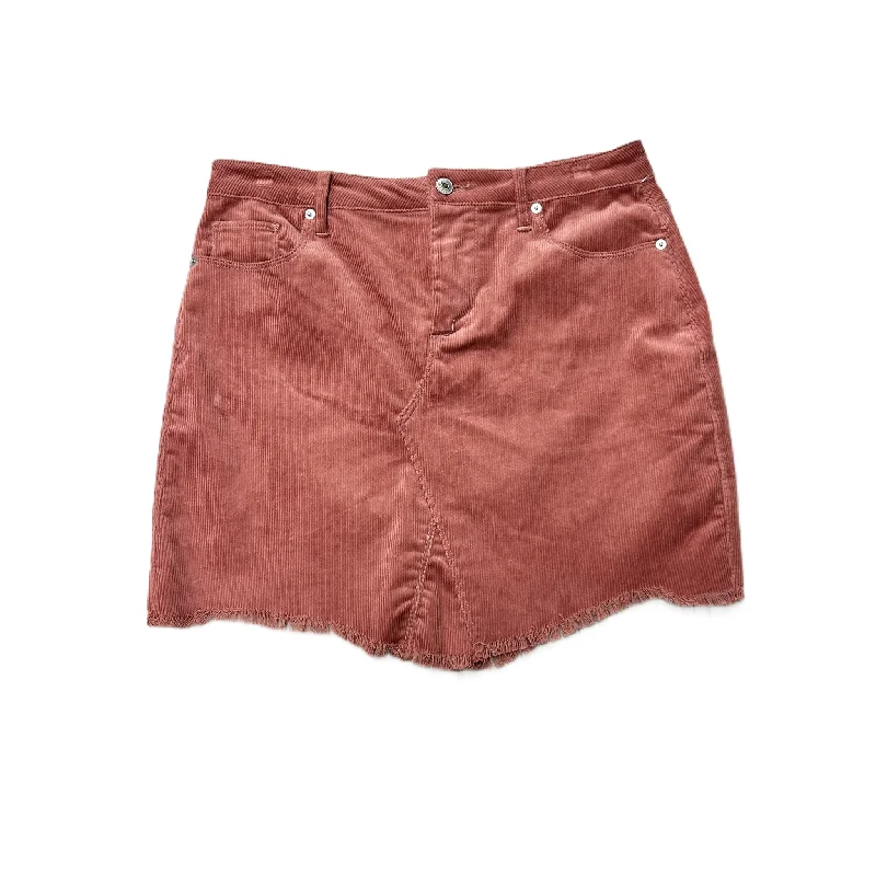 Skirt Mini & Short By Love Tree In Pink, Size: L