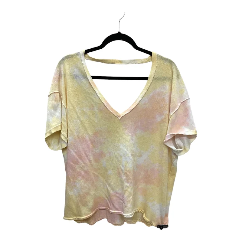 Top Short Sleeve By We The Free In Yellow, Size: M