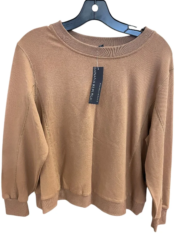 Top Long Sleeve Basic By Banana Republic In Brown, Size: S