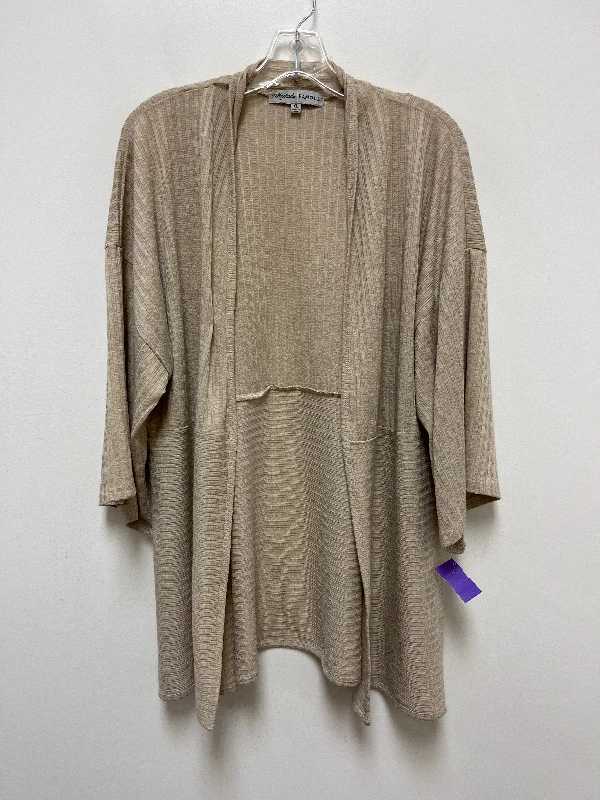 Tan Sweater Cardigan Almost Famous, Size Xl