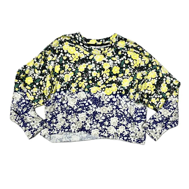 Top Long Sleeve By Free People In Floral Print, Size: M