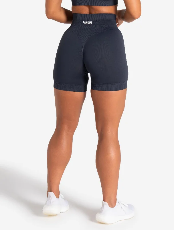 Scrunch Seamless Shorts - Midnight Blue