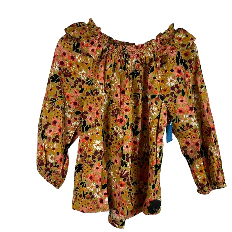 Top Long Sleeve By Sonoma In Floral Print, Size: M