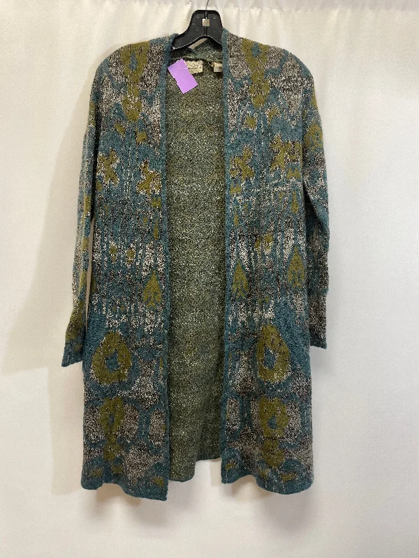 Blue & Green Sweater Cardigan Bke, Size Xs