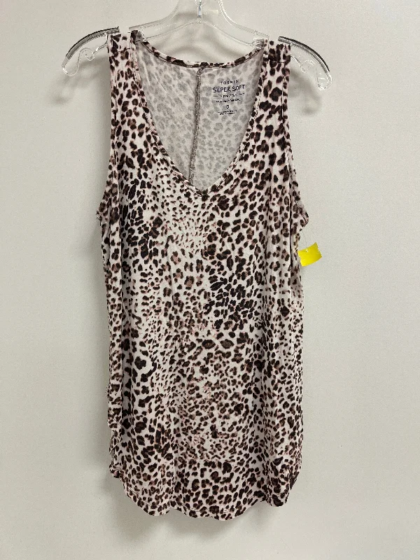 Top Sleeveless By Torrid In Animal Print, Size: Xl