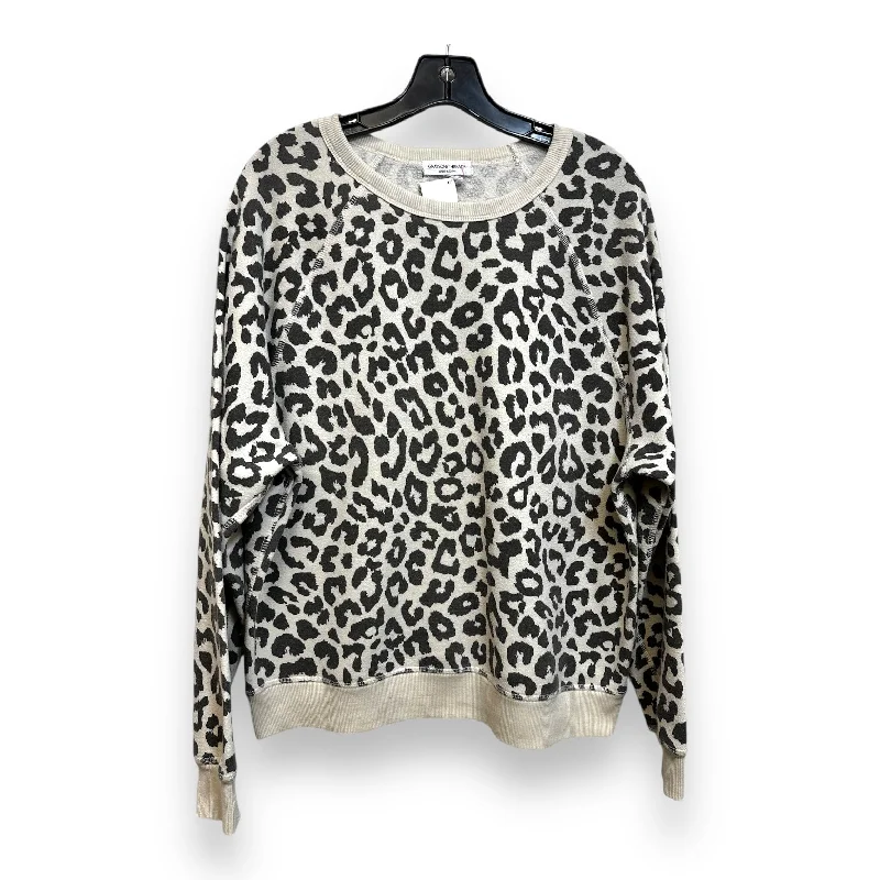 Sweatshirt Crewneck By Grayson Threads In Animal Print, Size: M