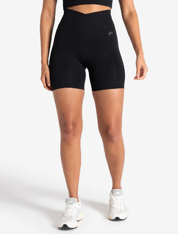 Sculpt Seamless Scrunch Shorts - Black