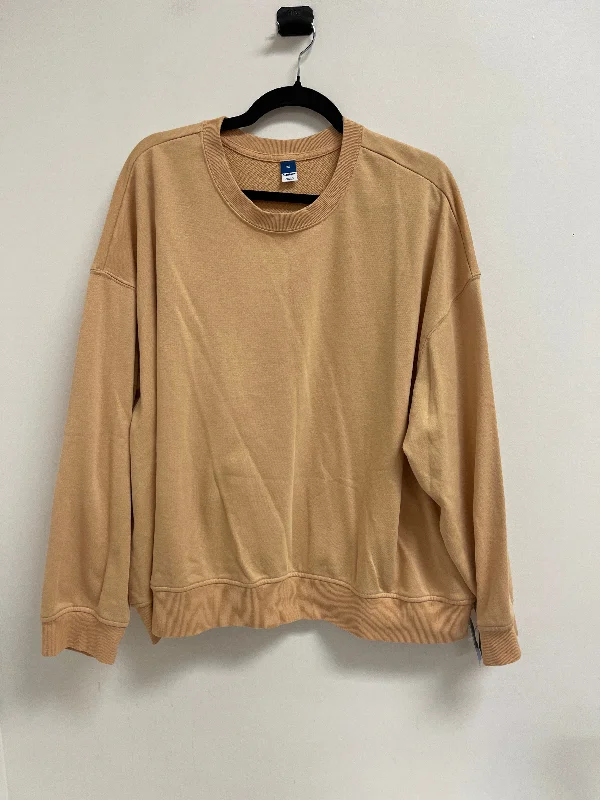 Sweatshirt Crewneck By Old Navy In Brown, Size: 3x