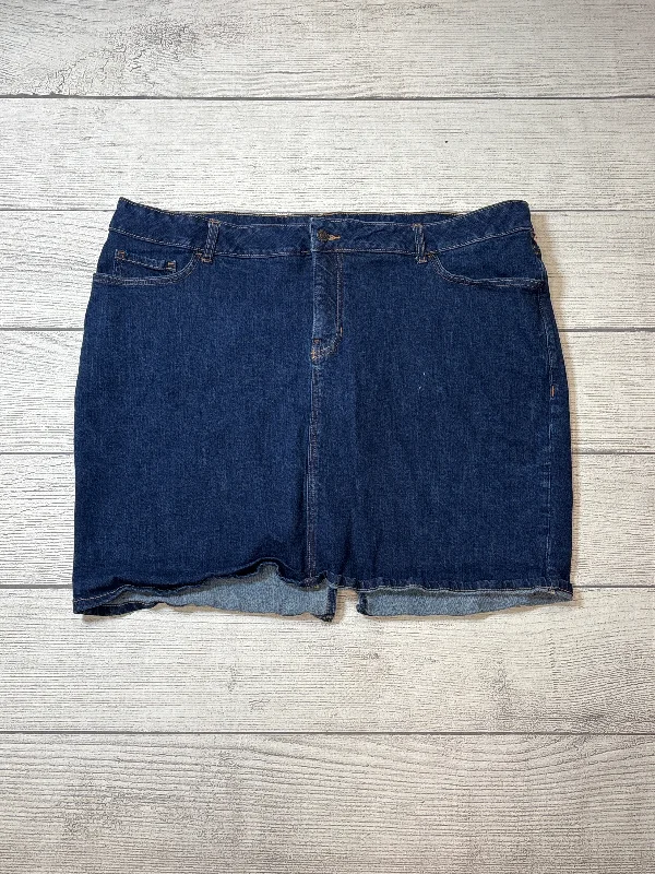 Skirt Mini & Short By Old Navy In Blue Denim, Size: 24