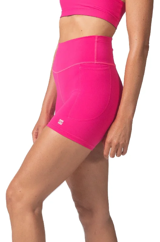 Women's Stride Shorts 4" - Raspberry