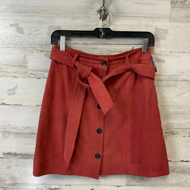 Skirt Mini & Short By Joie In Orange, Size: 4