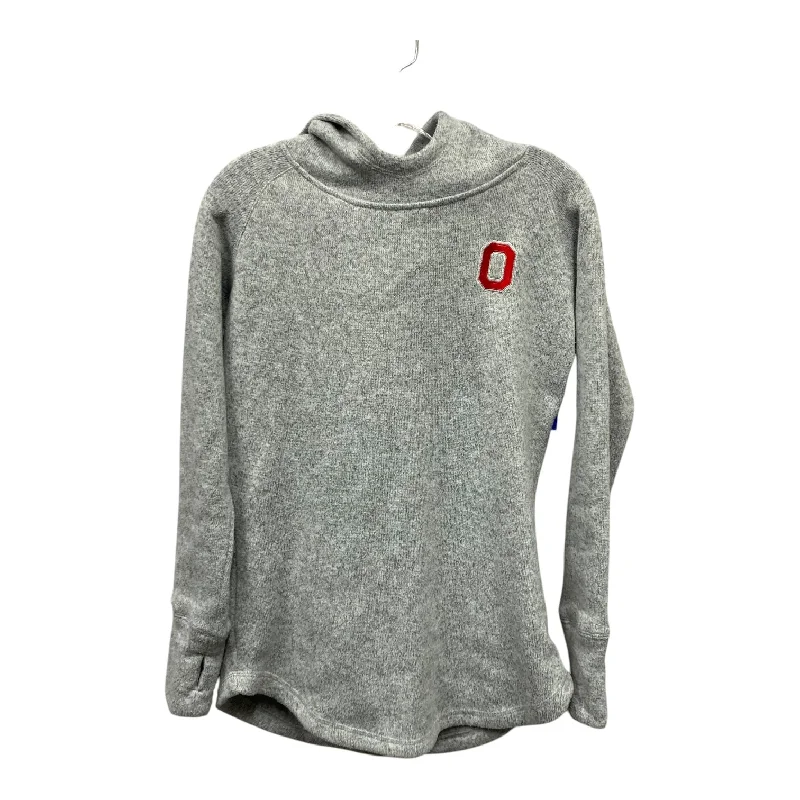 Athletic Sweatshirt Hoodie By Cme In Grey, Size:M