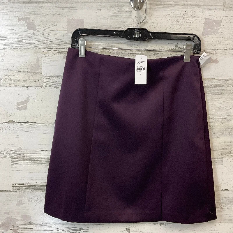 Skirt Mini & Short By Loft In Purple, Size: 4