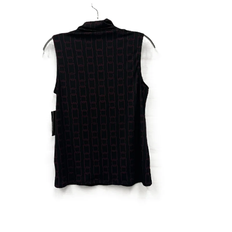 Top Sleeveless By Investments In Black, Size: S