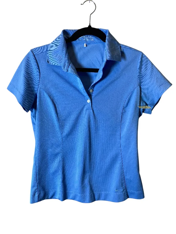 Top Short Sleeve By Nike In Blue, Size: S