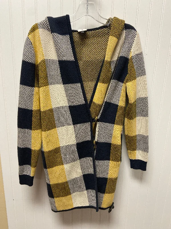 Blue & Yellow Sweater Cardigan Cabi, Size Xs