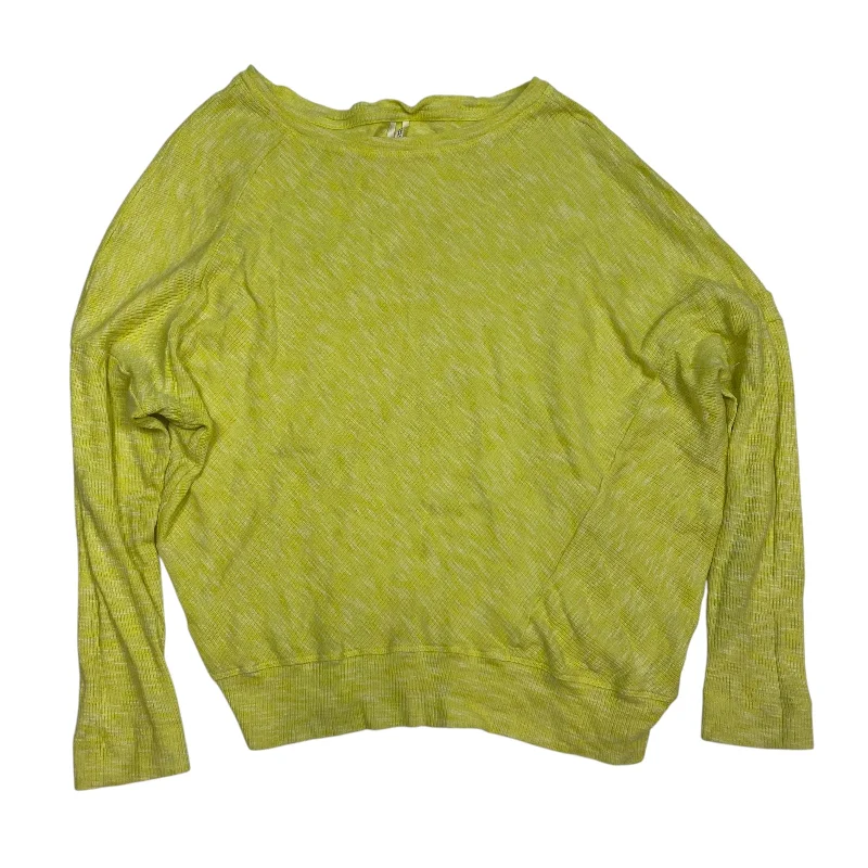 Top Long Sleeve By Anthropologie In Yellow, Size: S