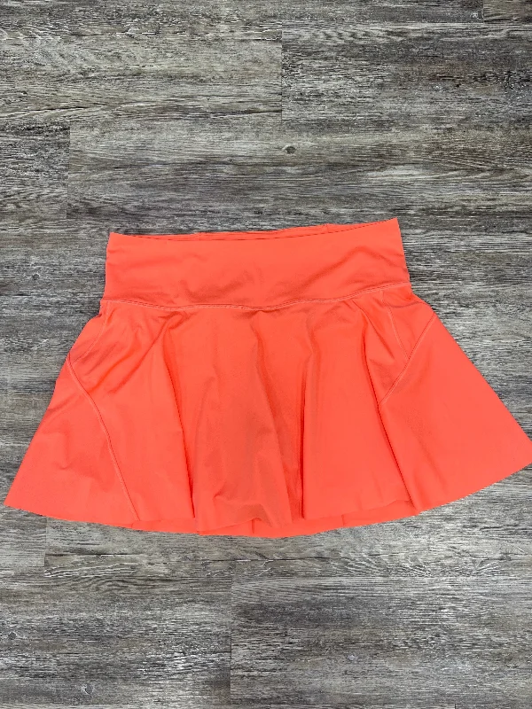 Athletic Skort By Athleta In Coral, Size: 1x