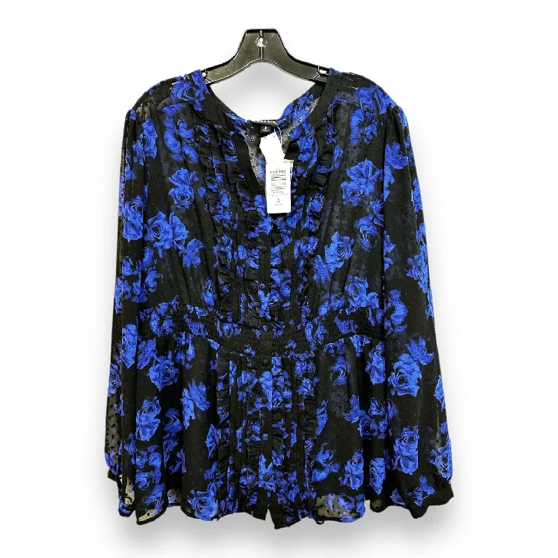 Top Long Sleeve By Torrid In Floral Print, Size: 3x