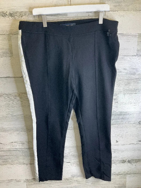 Athletic Capris By Tommy Hilfiger In Black, Size: Xl