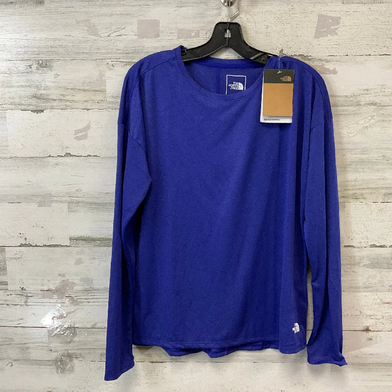 Top Long Sleeve By The North Face In Blue, Size: L