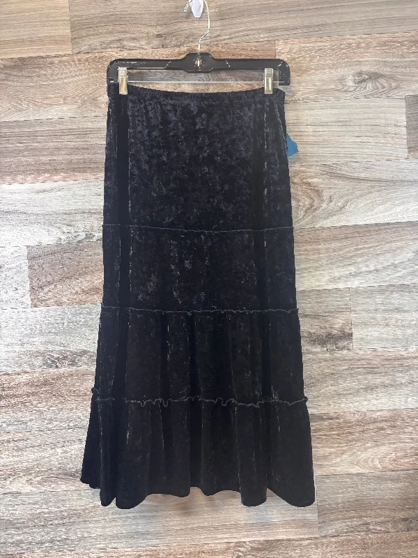 Skirt Maxi By Susan Lawrence In Black, Size: 8p