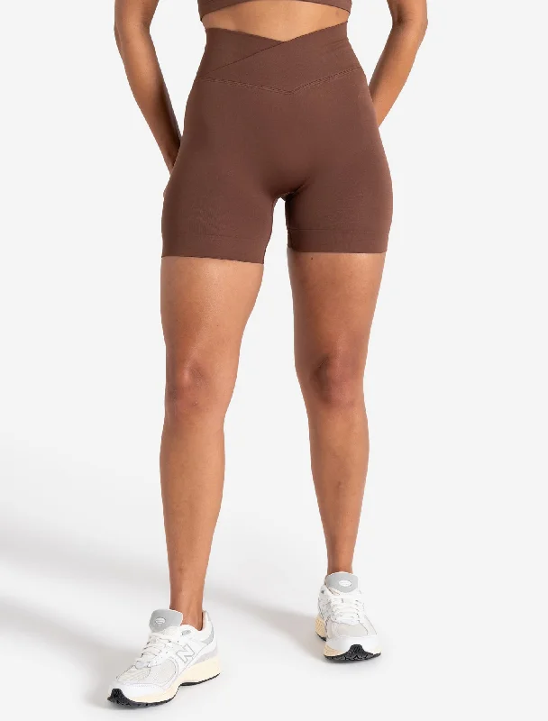 Sculpt Seamless Scrunch Shorts - Cocoa Brown