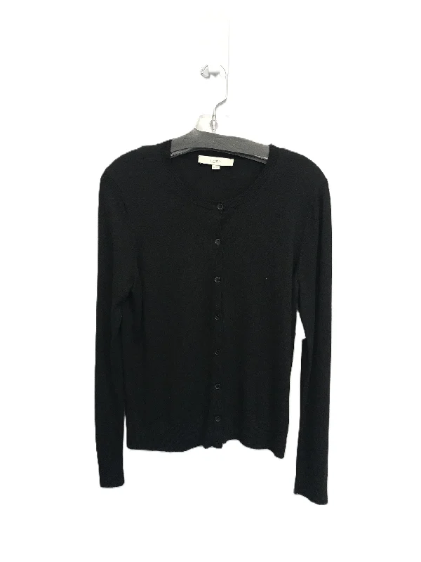 Black Sweater Cardigan By Loft, Size: M