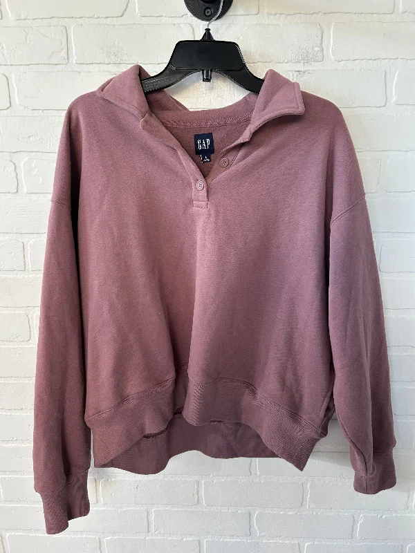 Sweatshirt Collar By Gap In Pink, Size: L