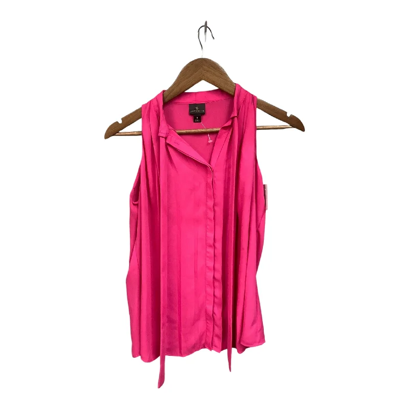 Top Sleeveless By Worthington In Pink, Size: S